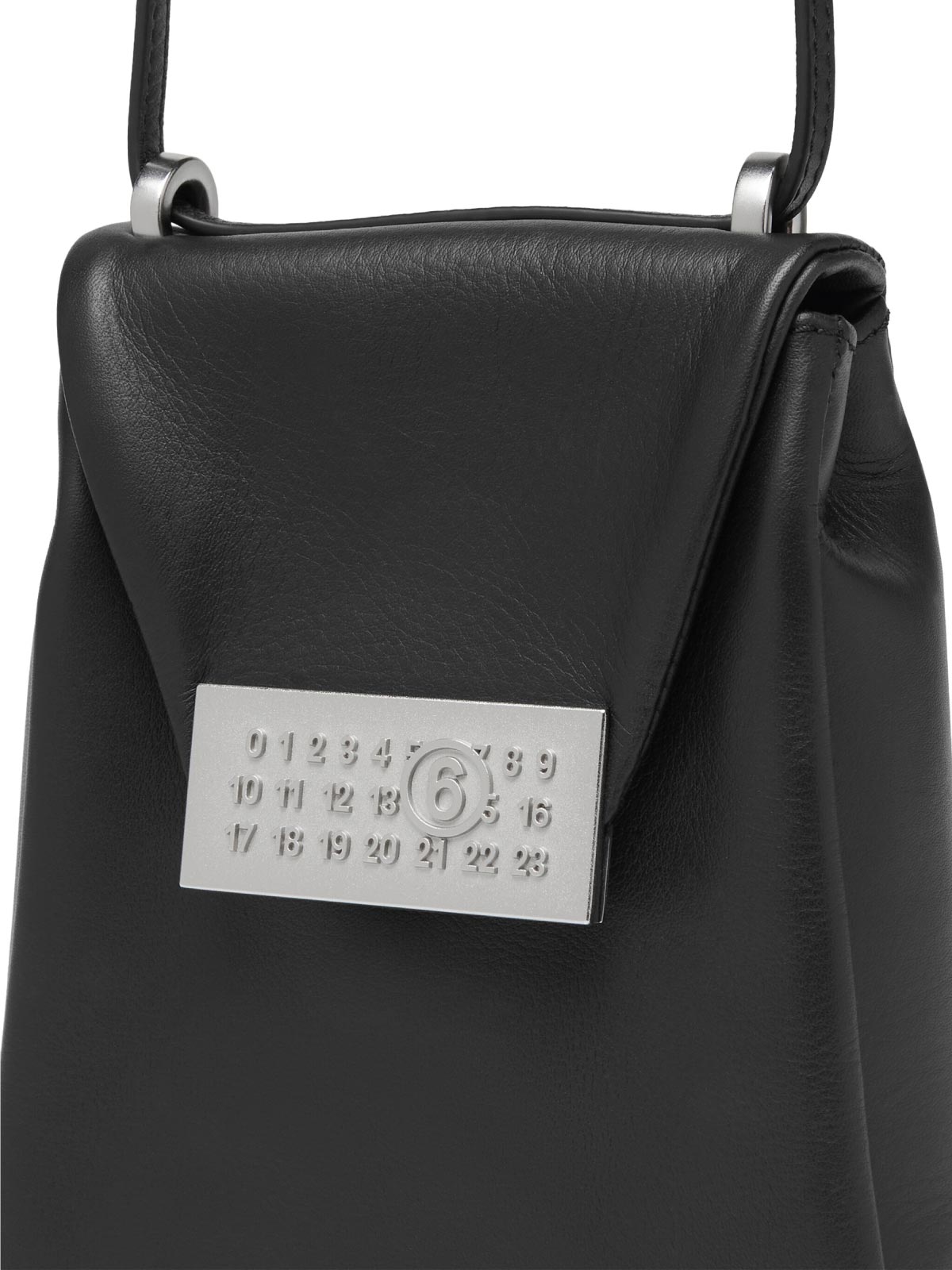 関税込【MM6】NUMERIC MEDIUM SOFT BAG Black Mm6 Maison Margiela Numeric Medium Soft Bag In Black | ModeSens